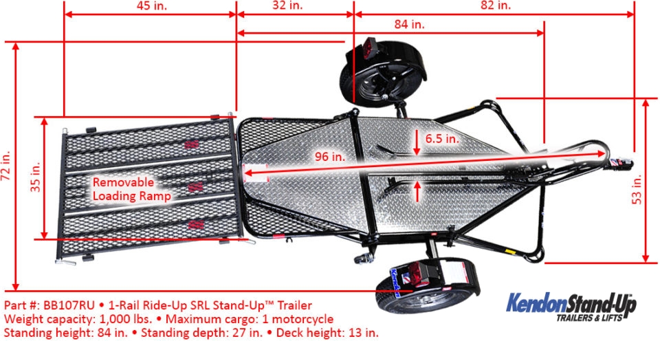 Kendon Single Trailer Specs