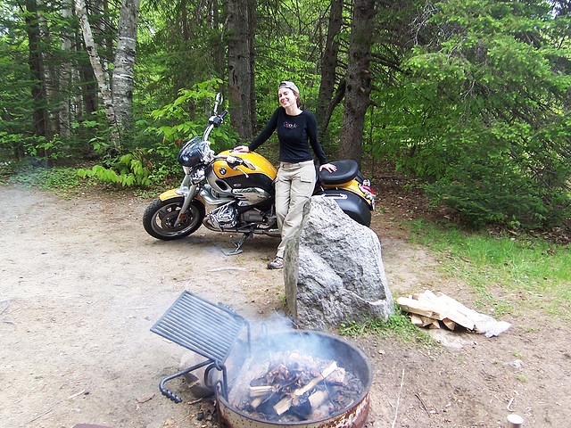 Wife And I Motorcycle Camping