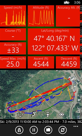 Windows Phone GPS Track Recorder